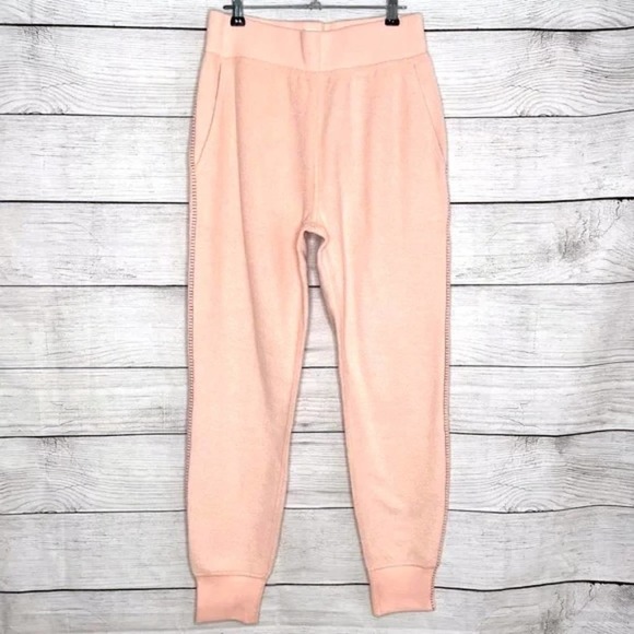 rag & bone Light Pink Soft Teddy Jogger Lounge Pants XS